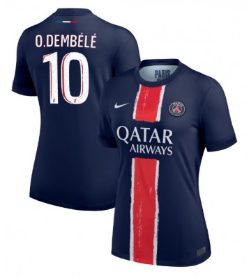 Paris Saint-Germain Ousmane Dembele #10 Hjemmebanetrøje Dame 2024-25 Kort ærmer